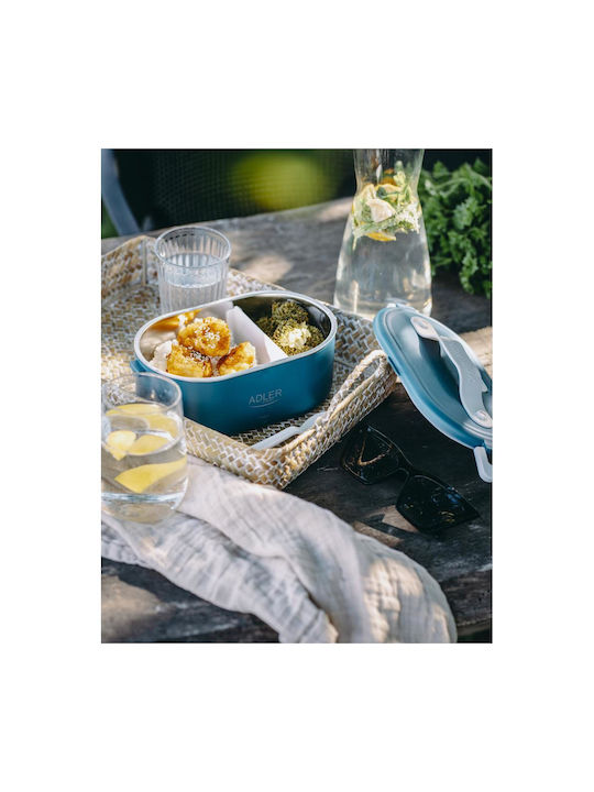 Adler Electric Lunch Box Inox Thermo Blue 800ml
