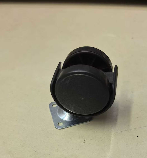 Furniture Wheel Polypropylene Black 4pcs