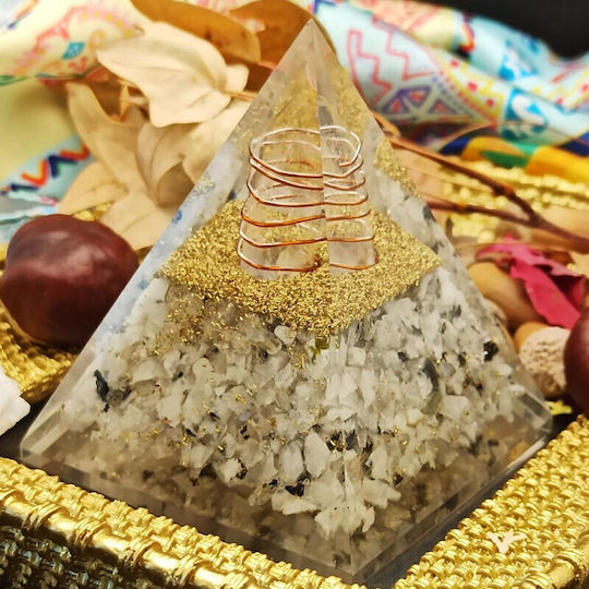 Neue Orgone Pyramide Mondstein Regenbogen Kristalle Tischdekoration
