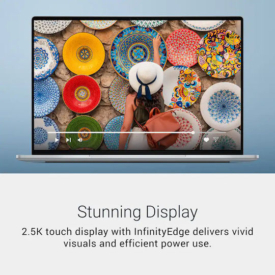 XPS 13 13.4" QHD+ Touchscreen 120Hz (Core 5-320/16GB/512GB SSD/W11 Home) (US Keyboard)