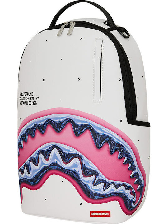 Sprayground School Backpack Junior High-High School with Water Bottle Holder Shark Central Liquid Chromatic 29 x 15 x 45cm