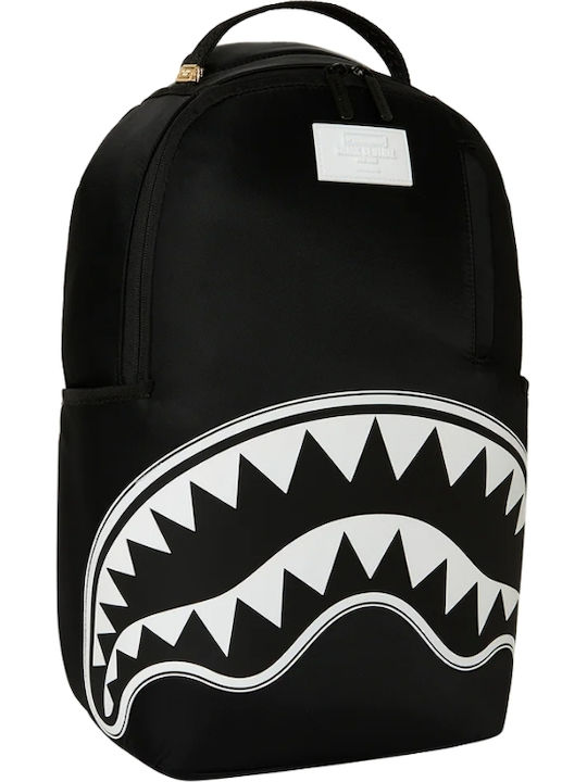 Sprayground Schulranzen Rucksack für Junior High-High School Shark Central Weiß Schablone Shark Schwarz Nylon 22 Liter 29,21 x 15,24 x 45,72 cm