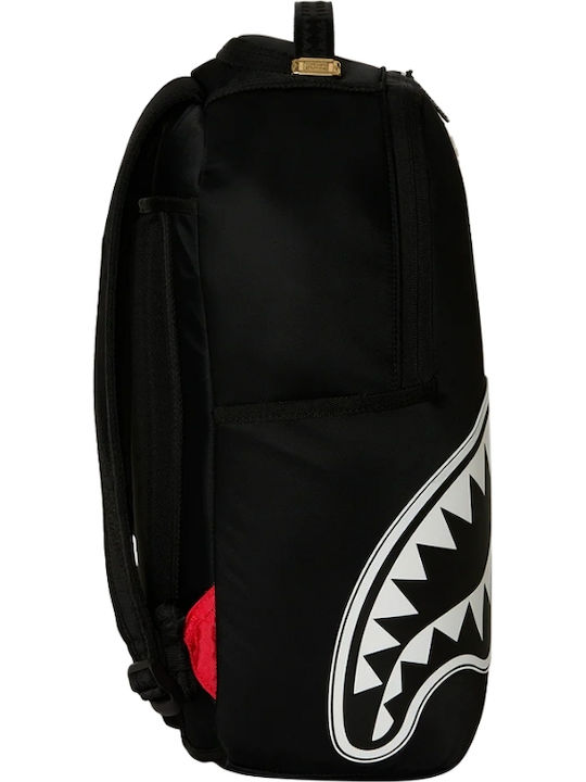 Sprayground Schulranzen Rucksack für Junior High-High School Shark Central Weiß Schablone Shark Schwarz Nylon 22 Liter 29,21 x 15,24 x 45,72 cm
