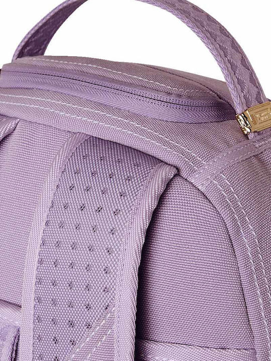 Sprayground Purple Canvas Stitch School Backpack for Junior High - High School with Water Bottle Holder Passport To Paradise Canvas 29 x 15 x 45.7cm