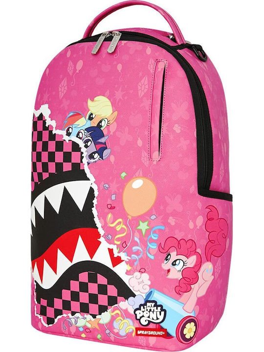 Sprayground My Little Pony Cannon Tear School Backpack Junior High-High School with Water Bottle Holder My Little Pony Party Poppin 29 x 15 x 45.7cm