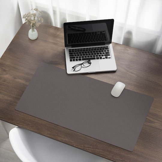 Non-Slip Protective Desk Pad Brown 90x45 Cm