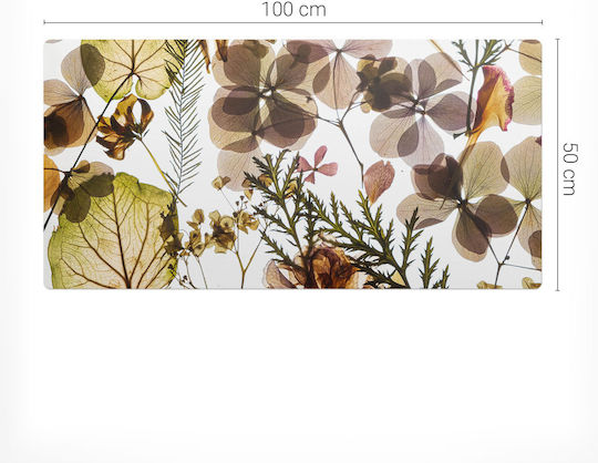 Perna Protectoare Casă Birou Frunze Uscate Flori 100x50 Cm