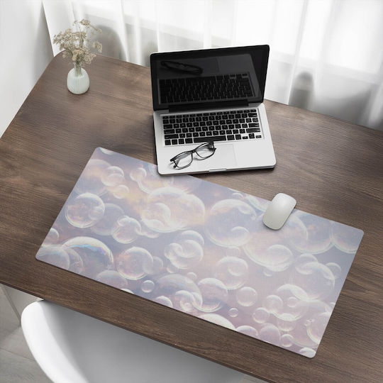 Elegant Decorative Desk Rug Soap Bubbles Clouds 90x45 Cm
