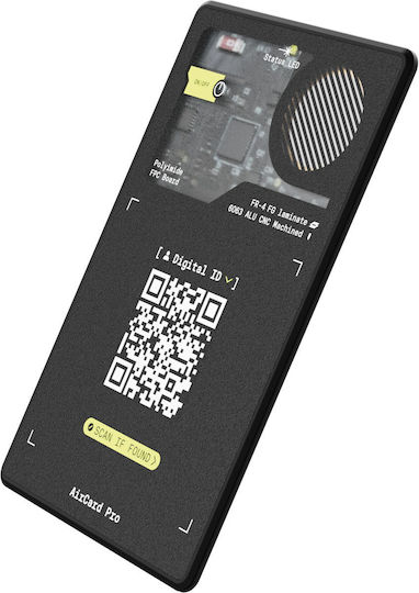 Rolling Square AirCard Pro Apple Find My Черен