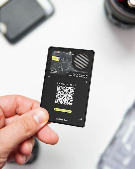 Rolling Square AirCard Pro Apple Find My Черен