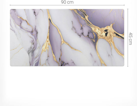 Μπλοκ Γραφείου Marble Waves Πληκτρολόγιο Αξεσουάρ 90x45 Εκ