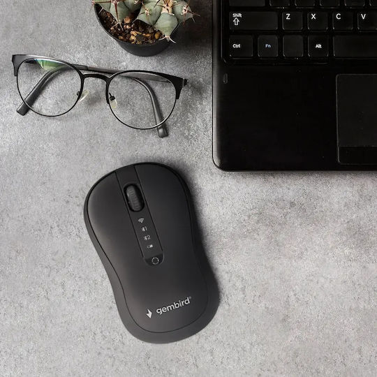 Gembird MUSW2-4B-01 Безжична Ергономична Bluetooth Мишка Черна