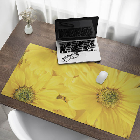 Non-Slip Protective Desk Mat Sunflower Graphics 120x60 Cm