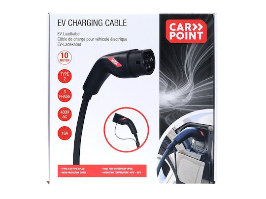 Carpoint Electric Vehicle Charging Cable Type2>2 16a 3ph 10 Meter 0290016