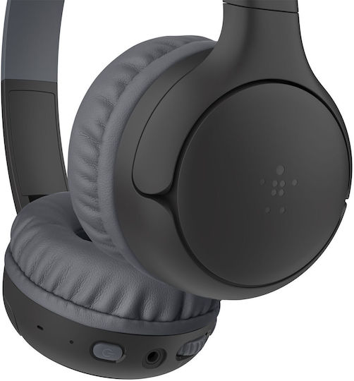 Belkin Soundform Mini 2 Wireless / Wired Kids' On Ear Headphones with 55 Hours Playing Time Black