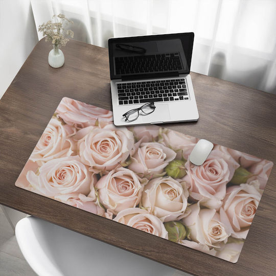 Desk Pad Bouquet Of Roses Keyboard Accessory 100x50 Cm