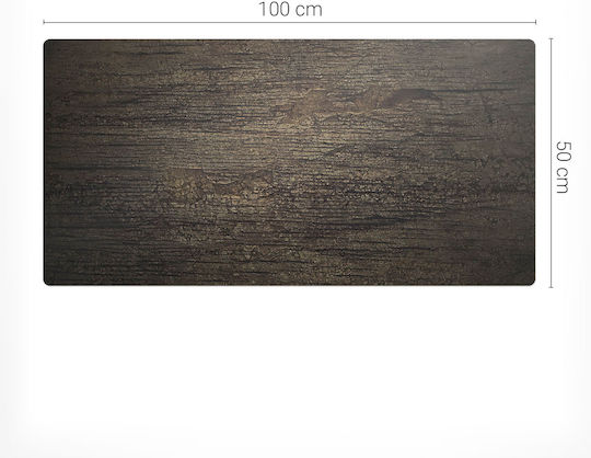 Elegantes Dekoratives Schreibtischunterlagen Block Mit Hölzernem Textur 100x50 cm