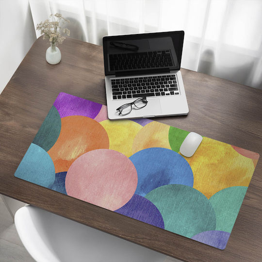 Schreibtischunterlagen Vinyl Schutzunterlage Mehrfarbige Kreise 100x50 cm