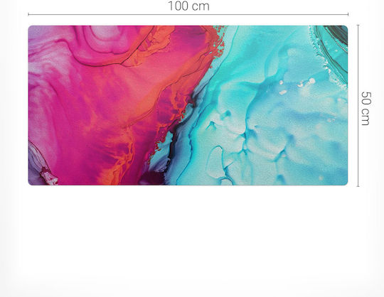 Protective Desk Surface Mat Abstract Wave 100x50 Cm