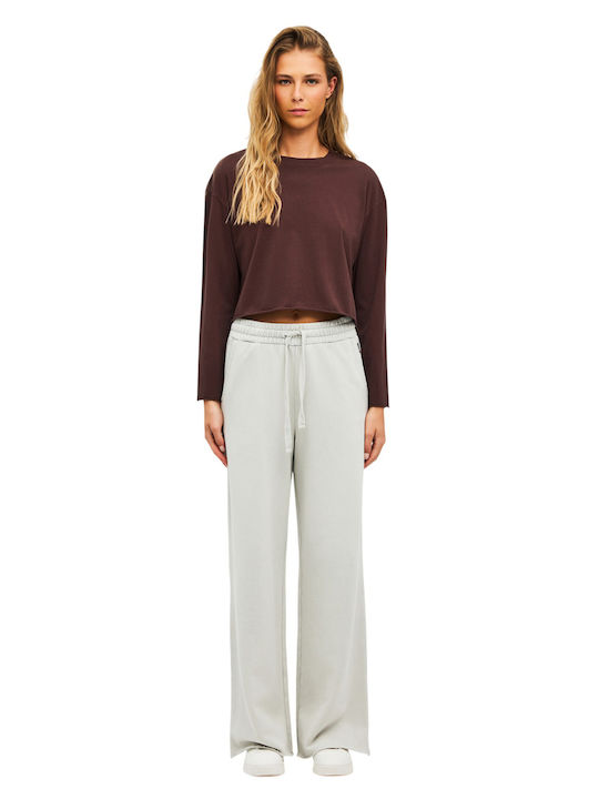 Women's Blouse Long Sleeve Cocoa Brown