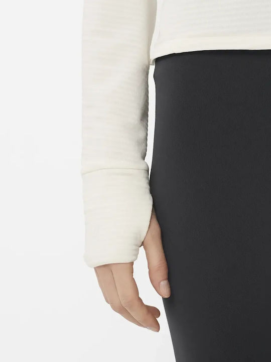 Essential Lightwarm Damen Sport Langärmlige Weiße Bluse