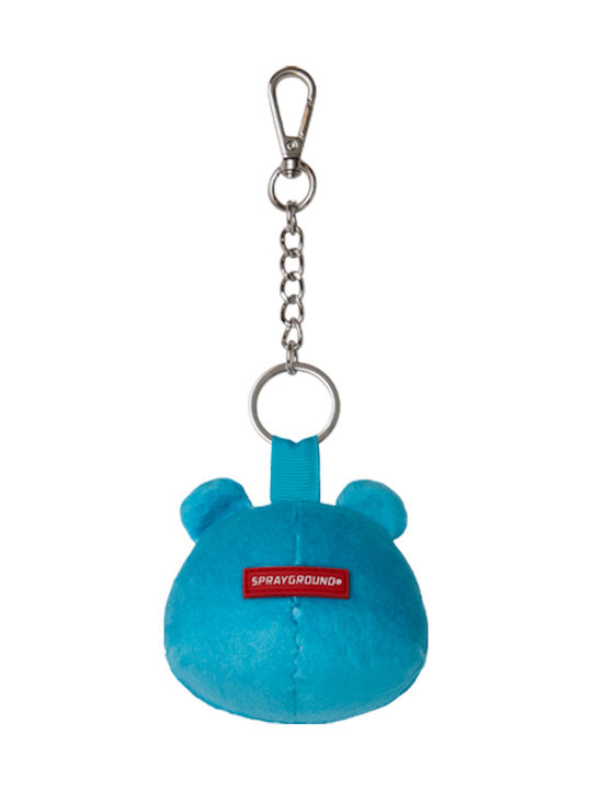 Sprayground Glücklicher Blauer Bärenkopf Schlüsselanhänger Sprayground Glücklicher Blauer Bärenkopf Schlüsselanhänger