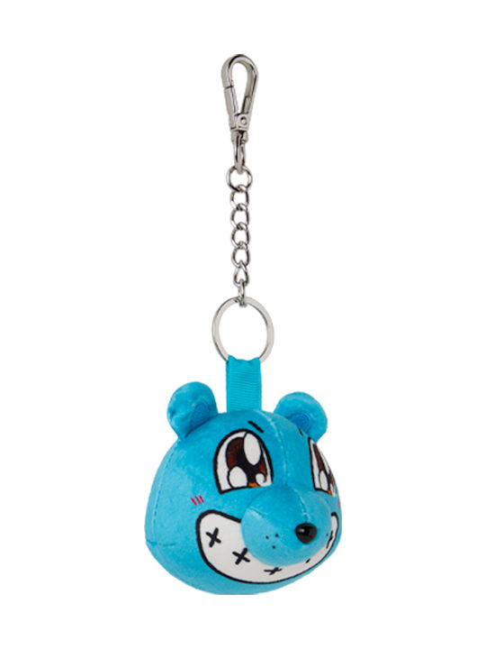 Sprayground Glücklicher Blauer Bärenkopf Schlüsselanhänger