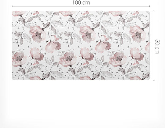 Moderner Schreibtischunterlagen Arbeit Abstand Vintage Blumenmuster 100x50 cm