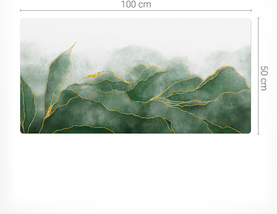 Протектор За Под На Офисна Маса Зелен Art Waves 100x50 См