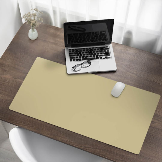 Elegantes Bürounterlagen Block Pastell Gelb 100x50 cm