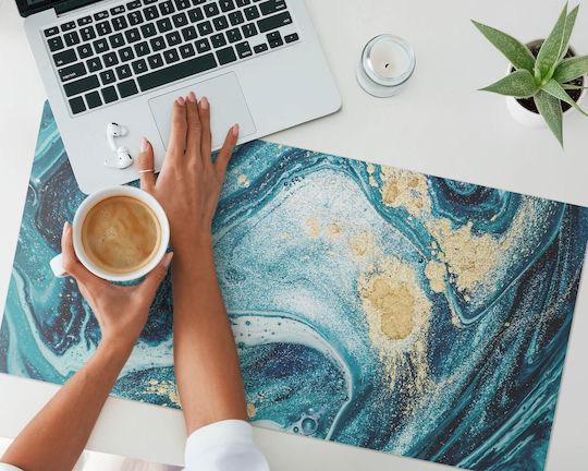 Covoraș De Birou Decorativ Elegante Valuri Vortex 90x45 Cm