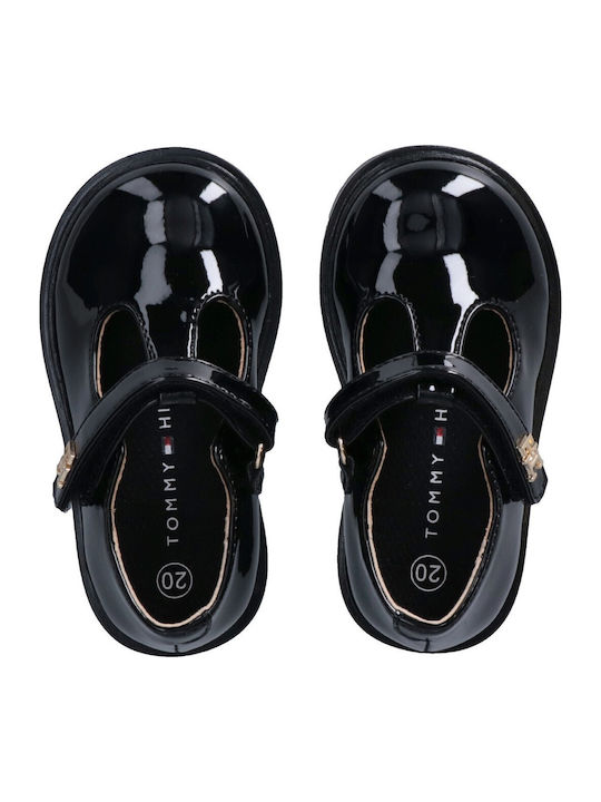 Kids Sneakers with Hoop & Loop Closure Black