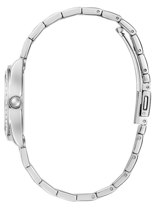 Guess Luna Battery Watch with Metal Bracelet