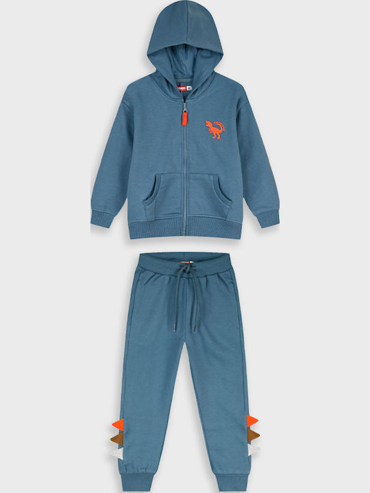 Kids Sweatpants Set With Jacket Paprika