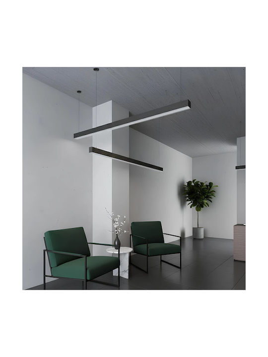 kelvo Orion White LED Ceiling Light With Warm To Cool White Light 120x5cm