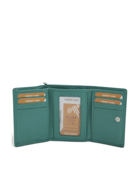 Leather Women's Wallet Green