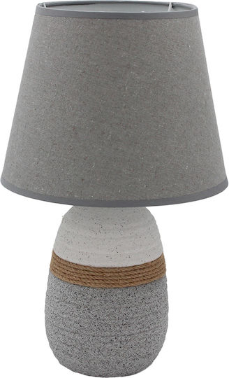 Keskor Keramik Tischlampe für E27 Fassung mit Weißem Hut und Basis