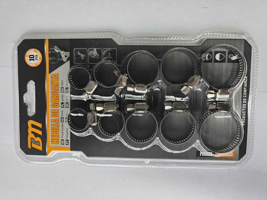 Inox Hose Clamp 10 Pieces 205220