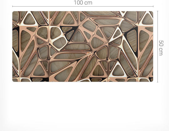 Προστατευτικό Βινυλίου Πατάκι Γραφείου Τραπεζιού Organic 3d Lines 100x50 Εκ