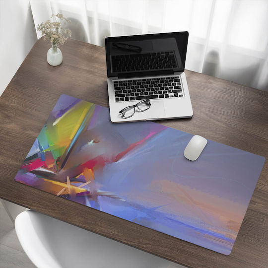 Tulup Schreibtischunterlagen Vinyl Abstrakte Pinsel 100x50 cm