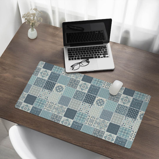 Covoraș De Birou Din Vinil Cu Imprimare Elegantă Mozaic Plăci 90x45 Cm