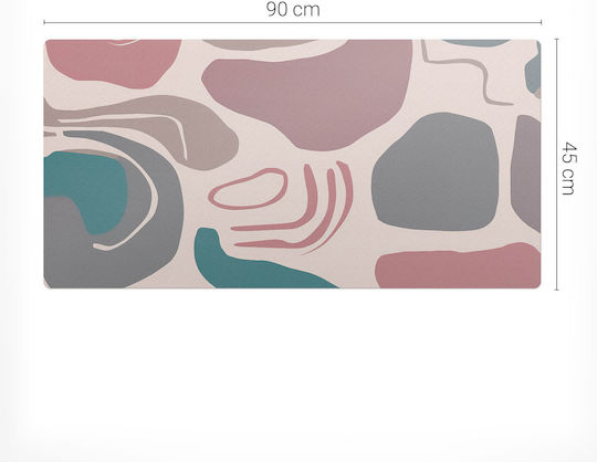 Covoraș Decorativ Protecție Birou Forme Abstracte 90x45 Cm