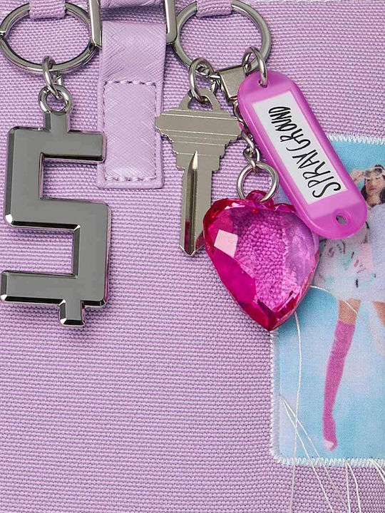 Geantă de damă din material Tote de mână violet