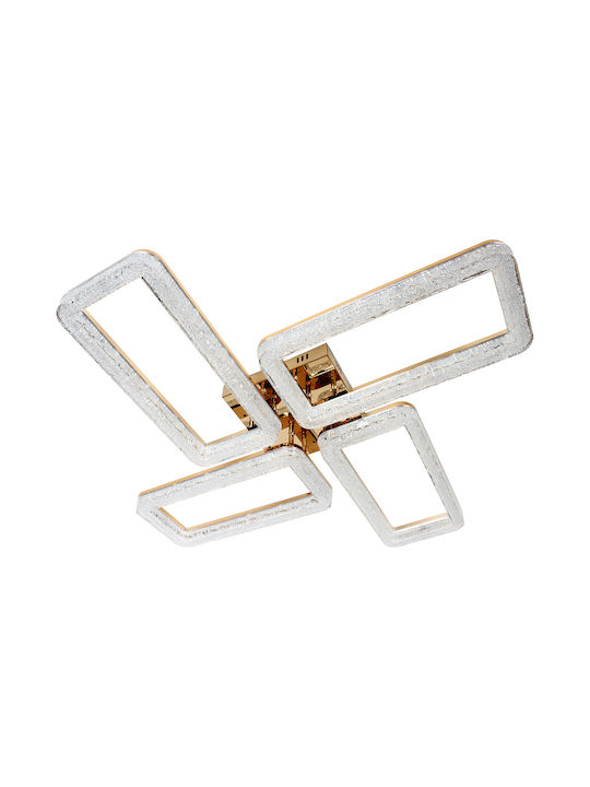 Keskor Deckenleuchte montieren 80cm Gold mit Integrierte LED