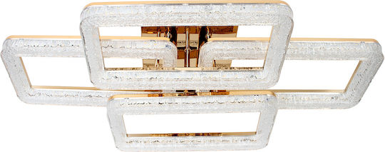 Keskor Deckenleuchte montieren 80cm Gold mit integrierter LED