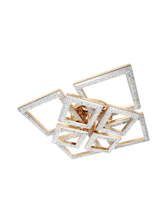 Keskor Keskor Deckenleuchte 57cm Gold mit Integrierte LED