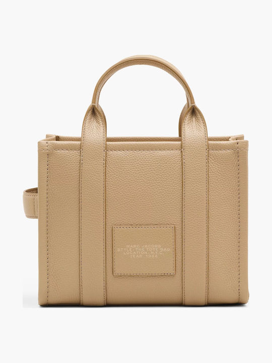 Leather Small Women's Tote Bag Brown