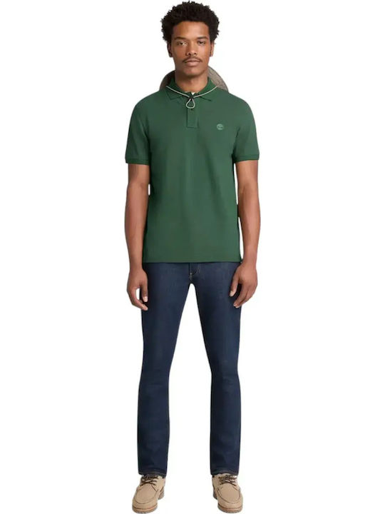 Polo Short Sleeve Green Blouse