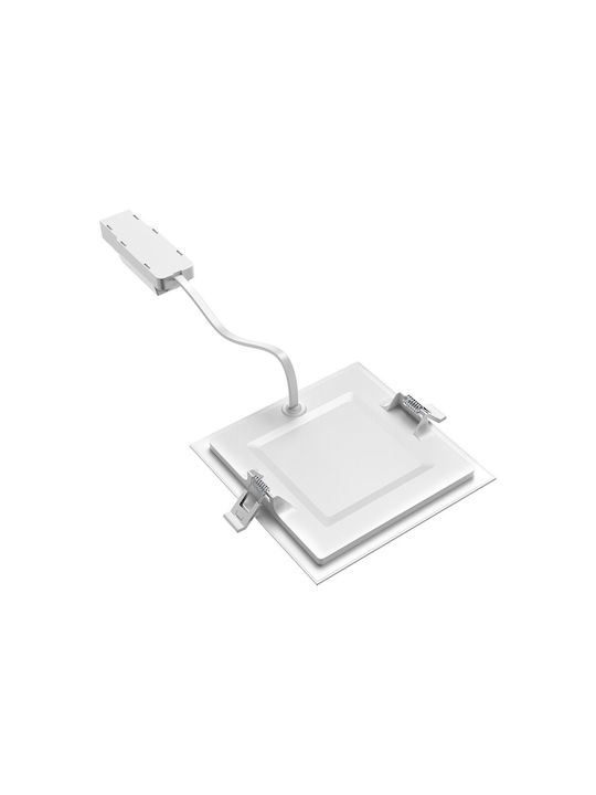 Braytron Square Recessed Spot White 12.8x12.8cm