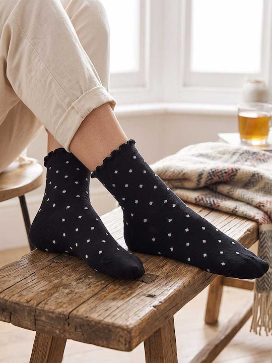 Enrico Coveri Women's Socks with Black Patterns